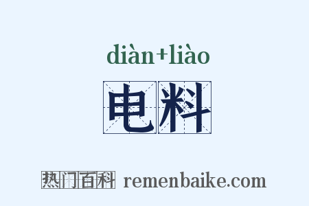 电料是什么意思的图片